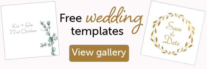 Print your own wedding name place cards | Avery